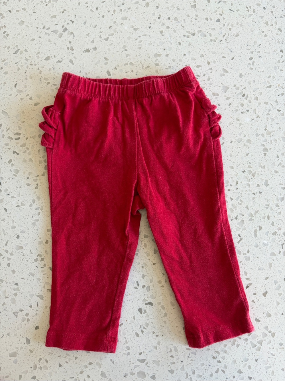 Old Navy Bright Red Ruffle Leggings